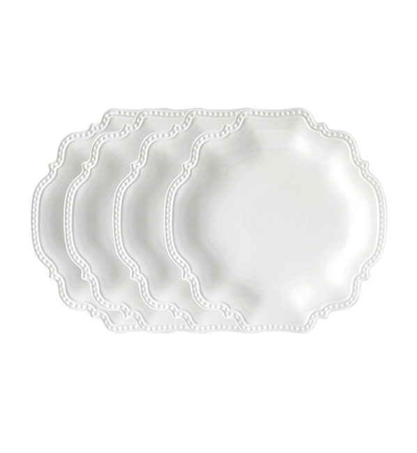 Beaded Lunch Plate 4 Pack