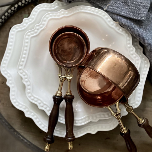 Copper & Brass Artisan Measuring Cups